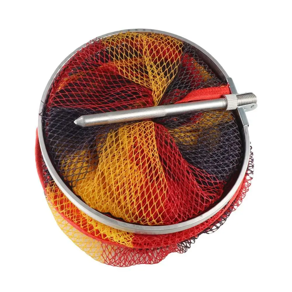 

Foldable Portable Fishing Nets Ring Edge 90/150/200cm Depth Shrimp Cage Basket Anti-jump Quick-drying Fish Mesh Bag Fishing Tool