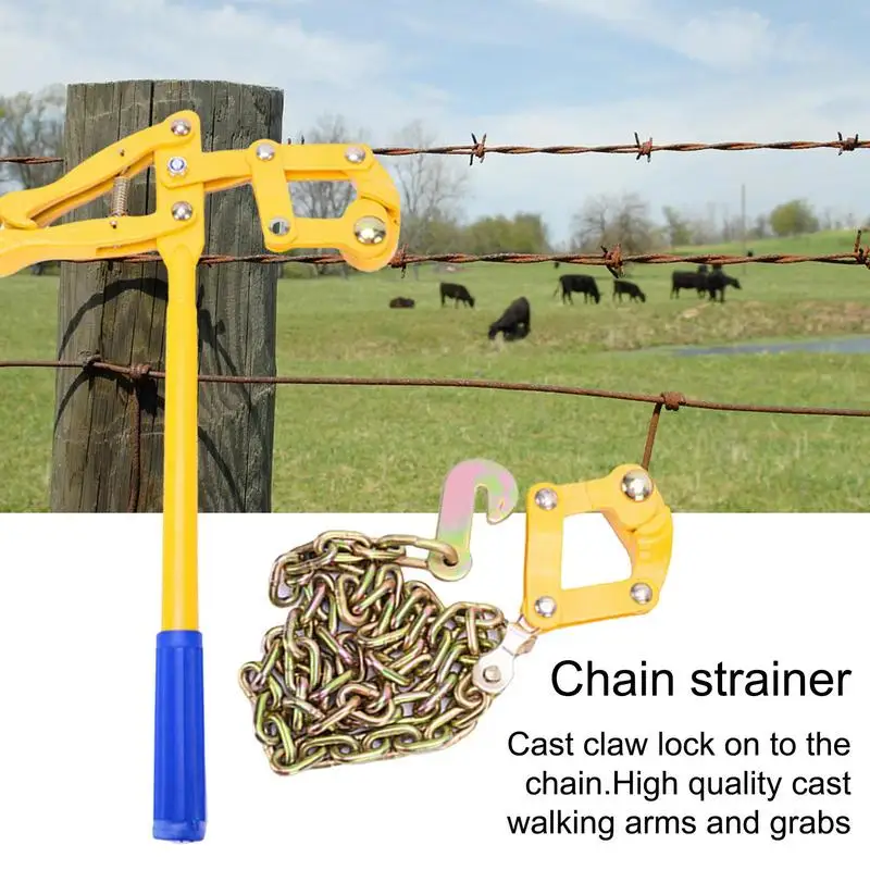 Fence Stretcher Tensioner Chain Strainer Fence Wire Tightener And Stretcher Tool Fence Stretcher Heavy Duty Compact Barbed Wire