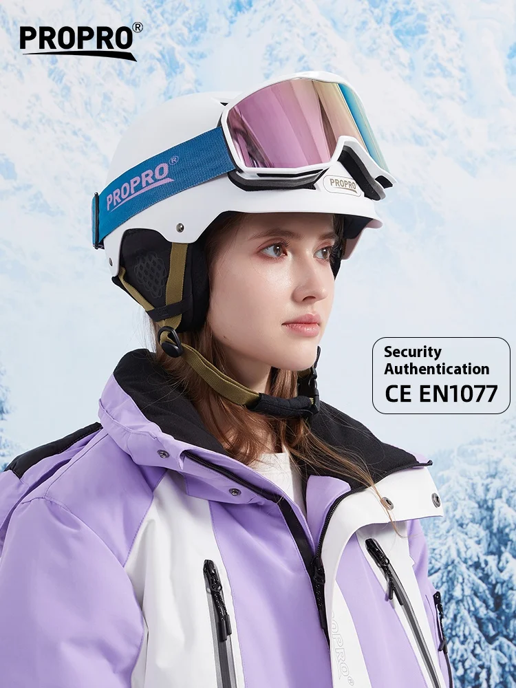 남성과 여성을위한 PROPRO 스키 헬멧 전문 스노우 스키 안전 모자 야외 스포츠 액세서리 청소년을위한 보호