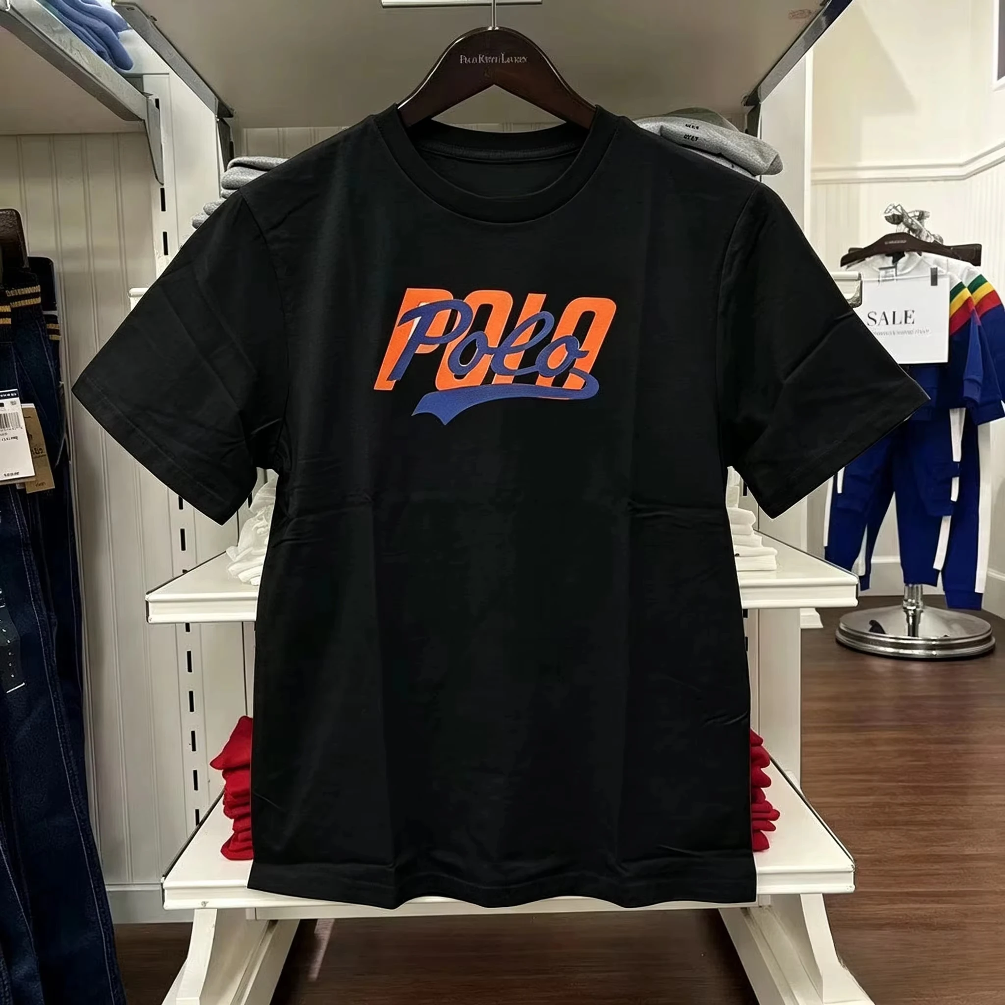 2026 Stacked Letter Slogan Graphic T Shirt Men Black Short Sleeve O-neck Cotton Casual Unisex Streetwear Tees