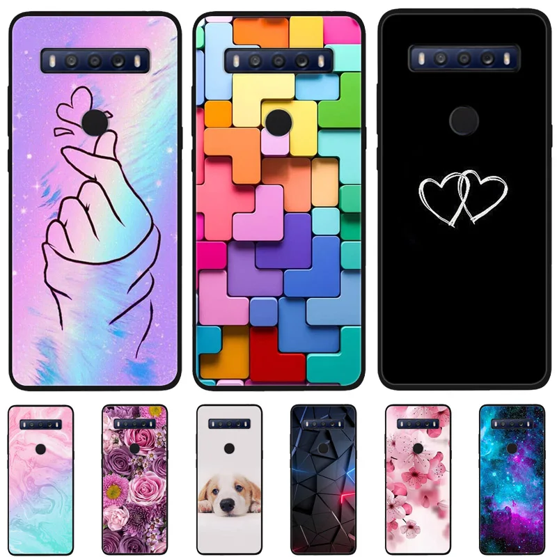 Etui TCL 10 SE Miękka silikonowa osłona tylna TPU do TCL 10 SE T766U T766H T766A T766J Etui na telefon 10 SE Cute Flower Protecive