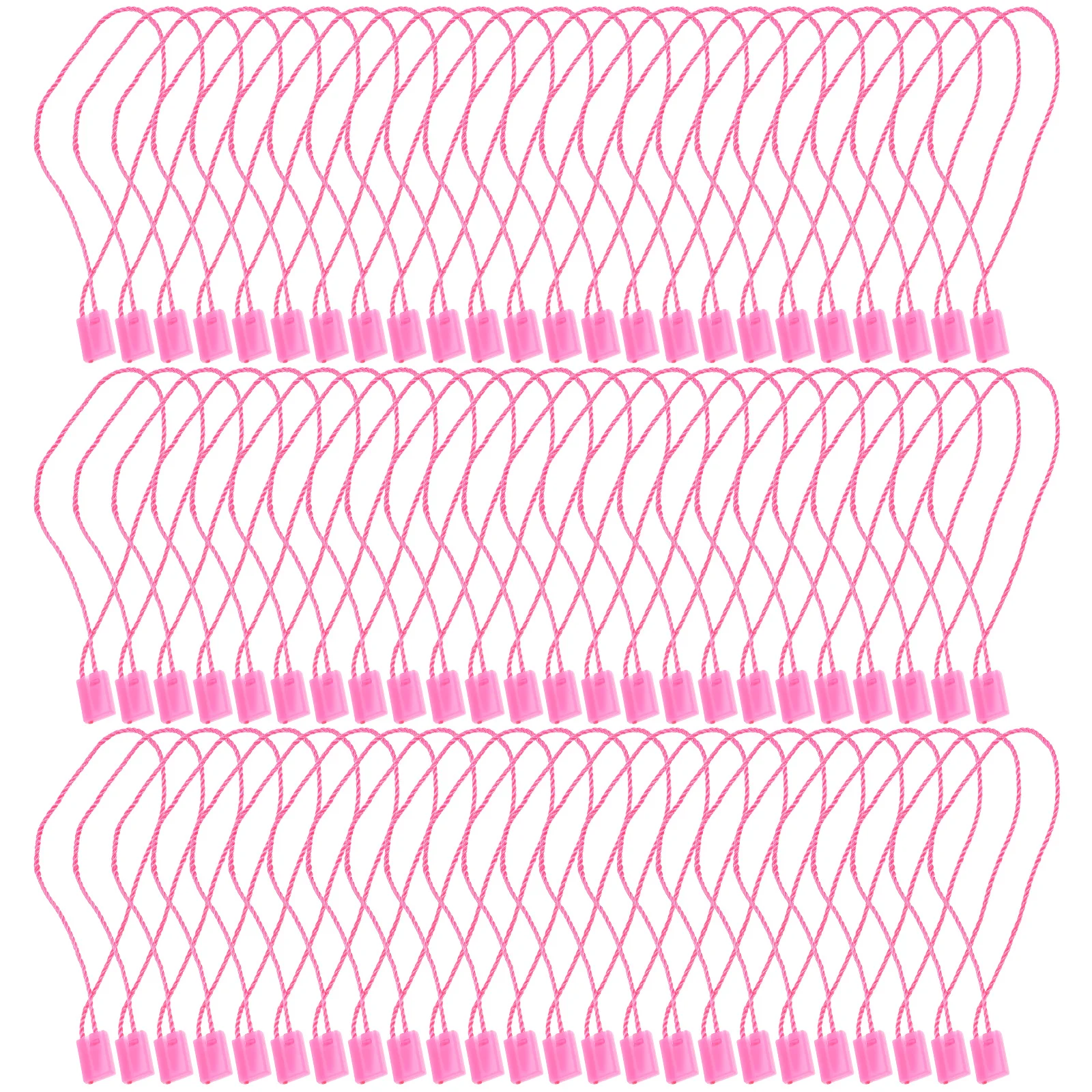 

950Pcs Plastic Square Buckle Hang Tag String Reliable Clothes Tag Fasteners Price Tags Ties for Clothing Use Retail Supplies
