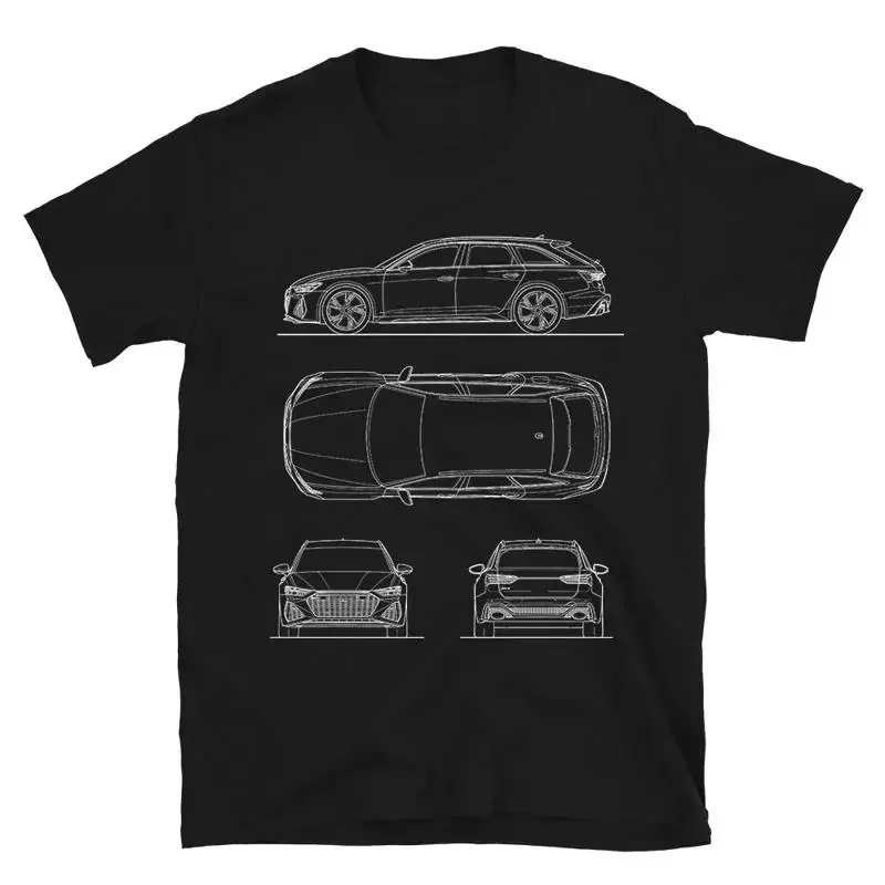 Rs 6 Avant Blueprint Men'S T Shirt Luxury Turbo Sports German Car Cotton