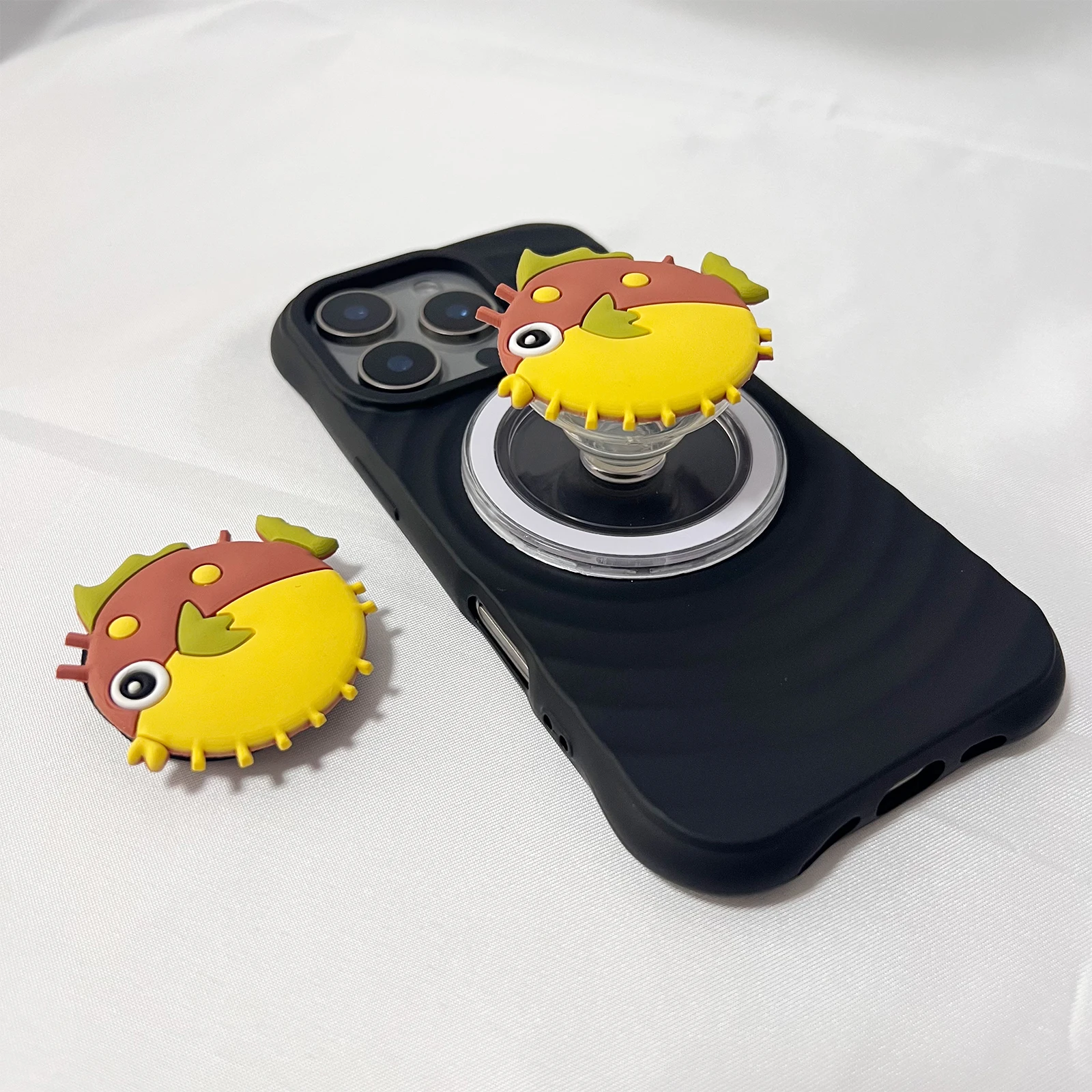 لينة لطيف الحيوان السمين الأسماك حامل الهاتف المحمول Griptok حامل هاتف حامل دعم آيفون 17 آيفون 16 برو ماكس سامسونج #2