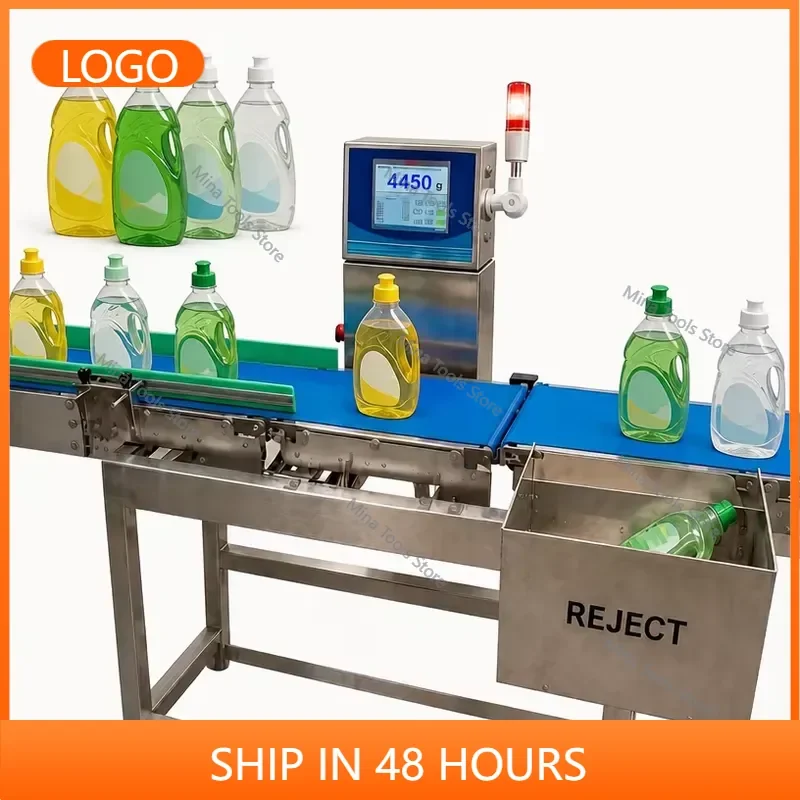 High Accuracy Automatic SUS304 IP66 Dynamic Checkweigher for Detergent Bottle Filling Lines