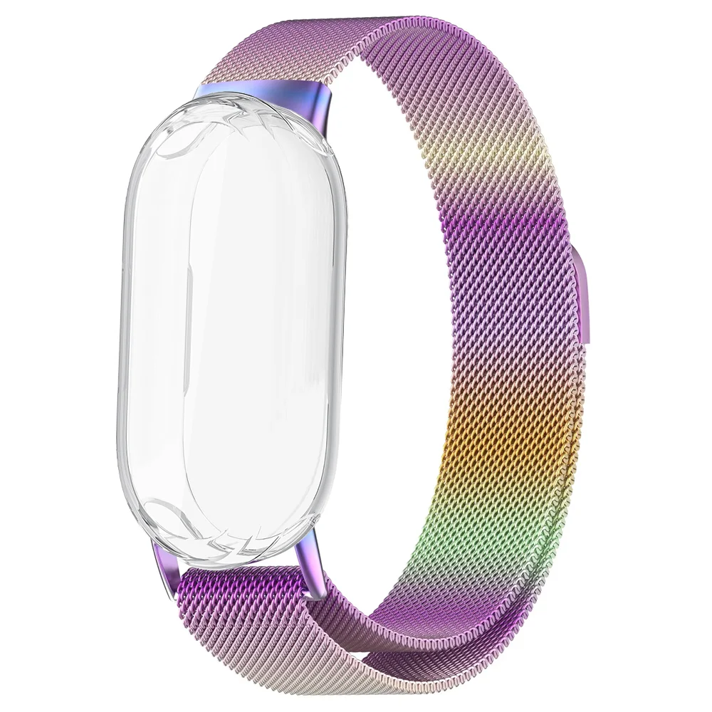 Milanese-Armband + TPU-Hülle für Xiaomi Mi Band 9 8 10 Armband NFC Edelstahl-Armband Correa Xiaomi Smart Band 10 9 8 Zubehör – Detail 8