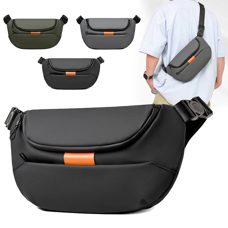 

Men Chest Bag Motorcycle Hiking Commuting Cycling Camping Shoulder Bags Lightweight Outdoor Travel Sports Crossbody Pack