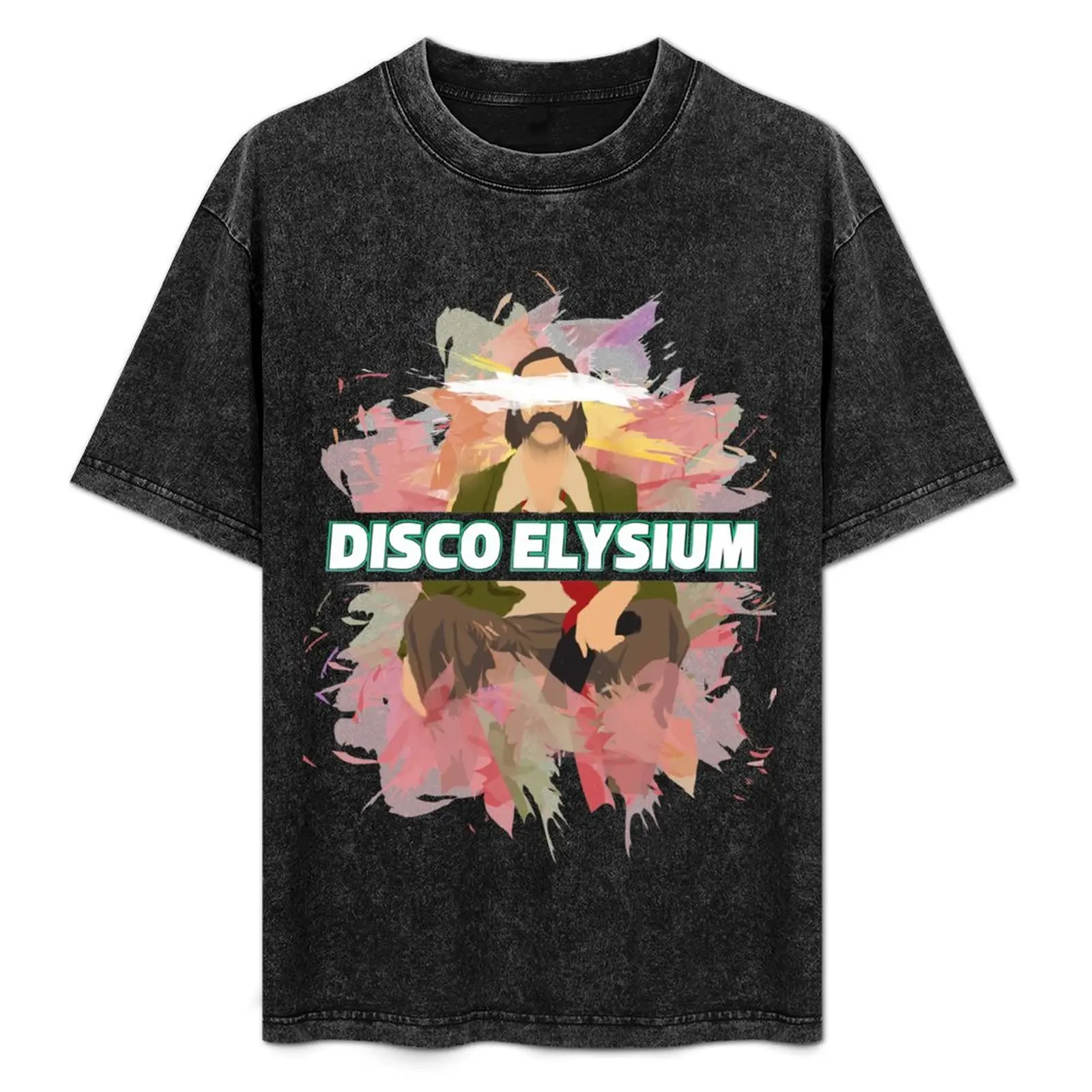 

Disco Elysium Watercolor Art T-Shirt vintage blacks Personalized t-shirt cotton t shirt men