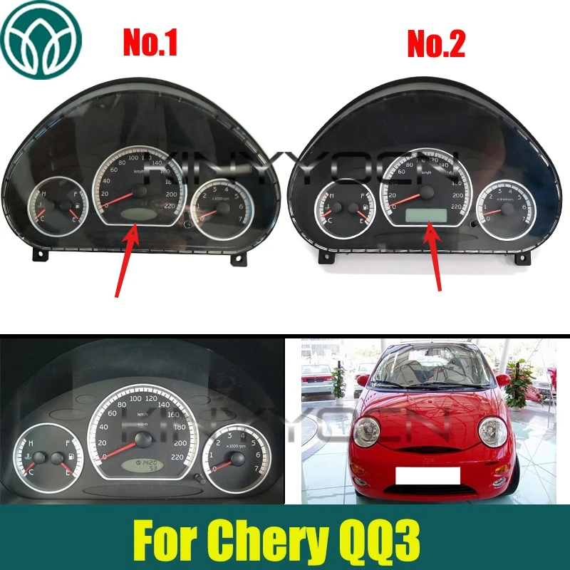 Used Dashboard Speedometer Oil and Water Temperature Gauge For Chery QQ3