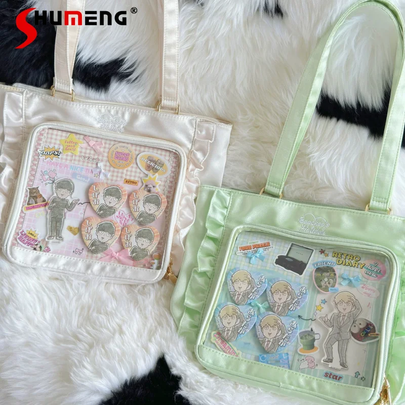 borsa-tote-in-raso-con-pizzo-stile-commuter-garden-ita-bag-media-capacita-borsa-per-bambole-monospalla-versatile-per-uso-quotidiano-borsa-a-mano-y2k-borse-shopping