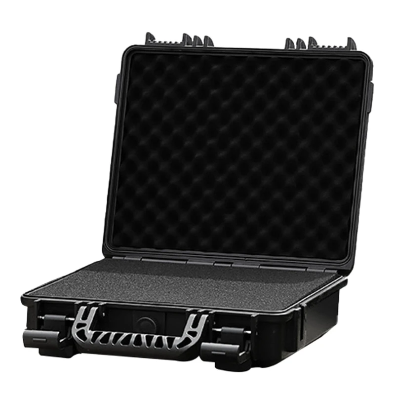 กันน้ำ Hard Carry Case กระเป๋าเครื่องมือพร้อมฟองน้ำกล่องเก็บปลอดภัย Protector กล่องเครื่องมือฮาร์ดแวร์กรณี Drop