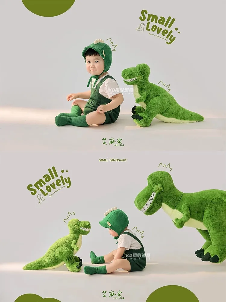 Childrens Photography Clothing Studio Photography Theme 2024 New Year Old Baby Baby Dinosaur Clothing Props