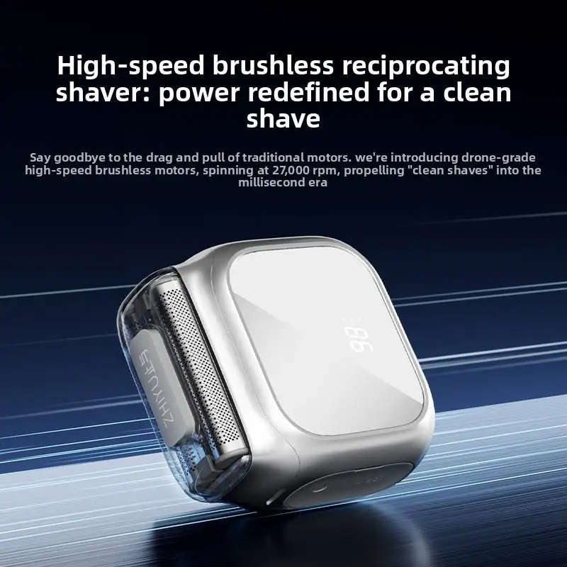 2026 New LED Digital Display Portable Razor USB Rechargeable Electric Beard Trimmer Waterproof Small Electric Shaver High Speed