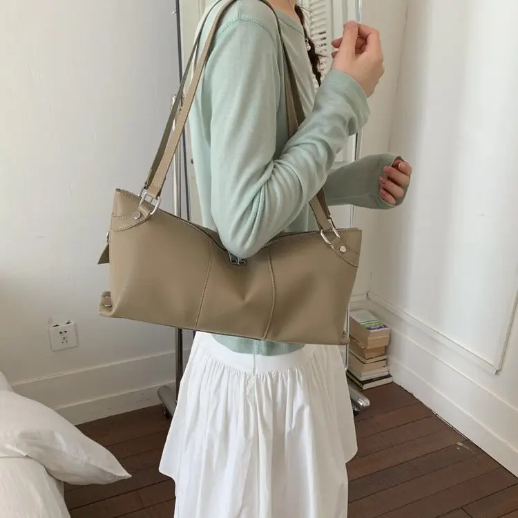 

Корейская дизайнерская сумка-тоут для женщин 2026 года, новая модель, вместительная, для поездок на работу, на плечо, подмышечная