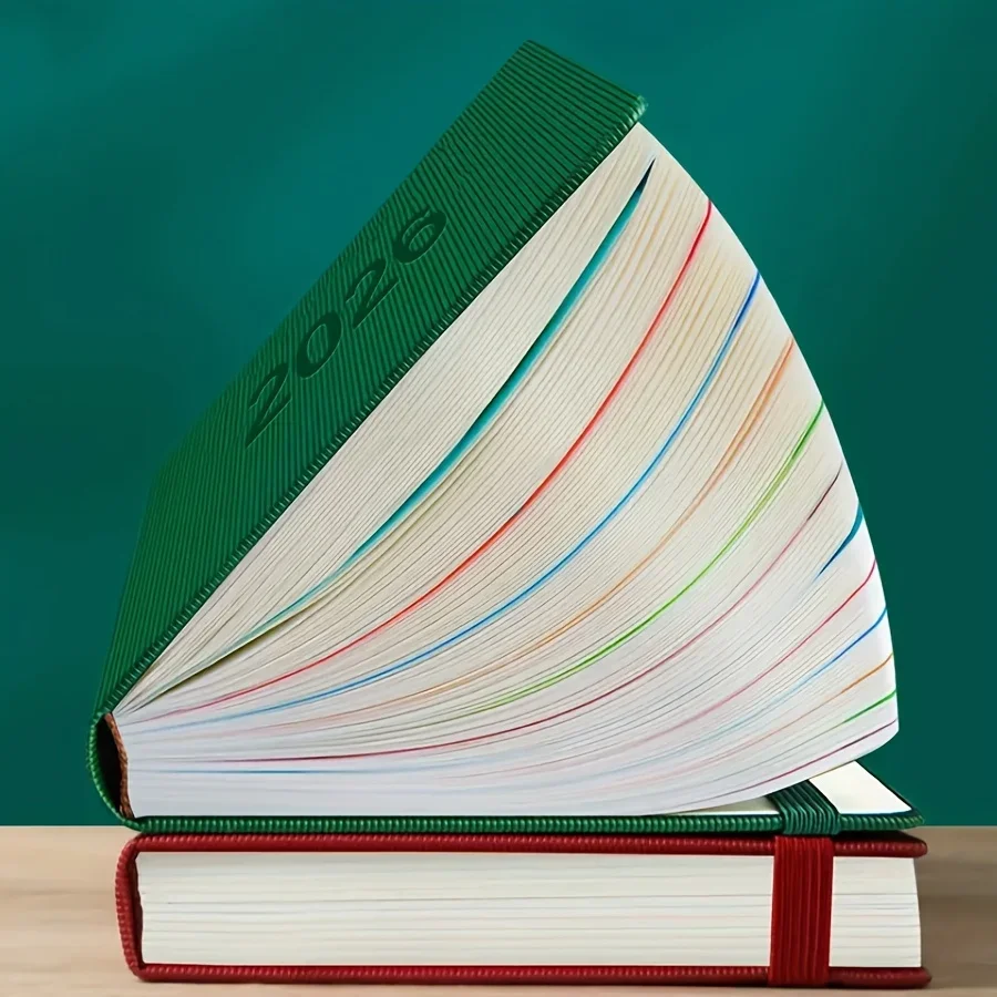 Nuovo taccuino calendario 2026: lista di controllo dell'autodisciplina, gestione del tempo, libro di pianificazione dell'ufficio di 365 giorni, design delle pagine giornaliere