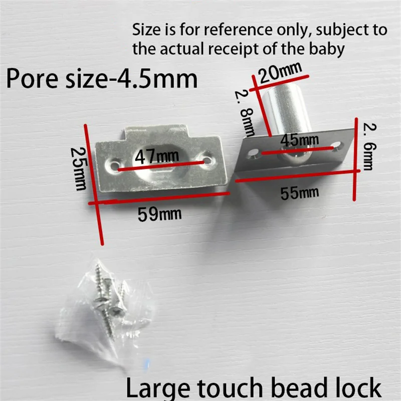 Pure copper door bead door KTV special bead lock door top buckle cabinet invisible door positioning bead spring bead