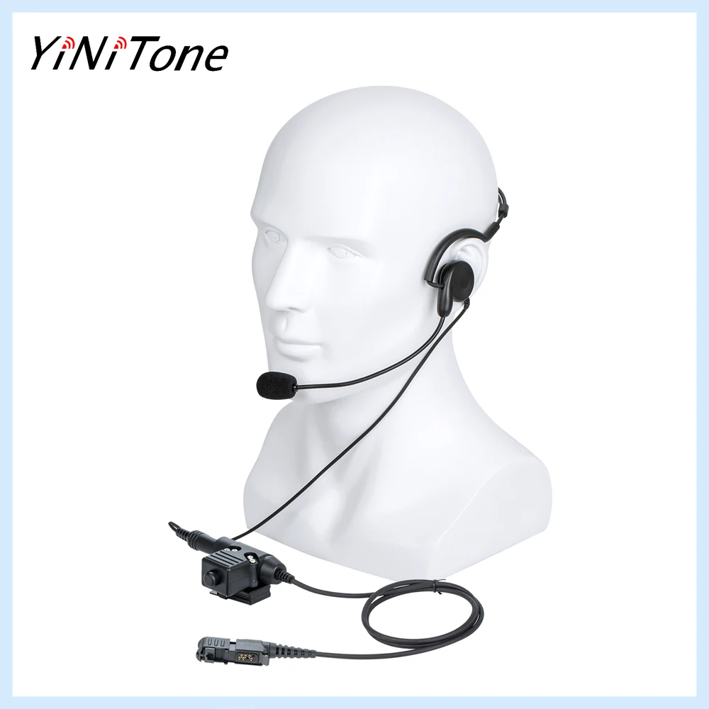 Ham Radio 7.1mm bone conduction Headset Microphone with U94 PTT For Motorola Xir P6600 P6620 XPR3300 XPR3500