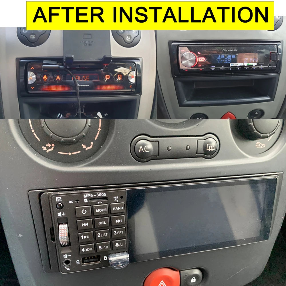 One Din Car Audio Fascia For RENAULT Clio Modus Megane Scenic Stereo Dash Kit Fitting Installation Facia Face Panel Frame Bezel