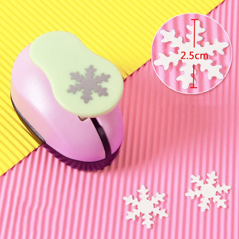 scrapbooking 1''(25mm) snowflakes punch paper cutter for crafts and scrapbooking furador cortador de papel embossing machine