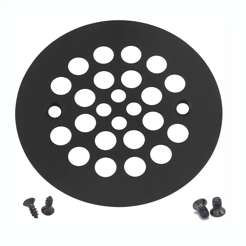 Professional Stainless Steel Shower Drain Cover Anti-Clog 4-1/4“ Drain Strainer Rust-Proof Showers Strainer Bathroom Accessories