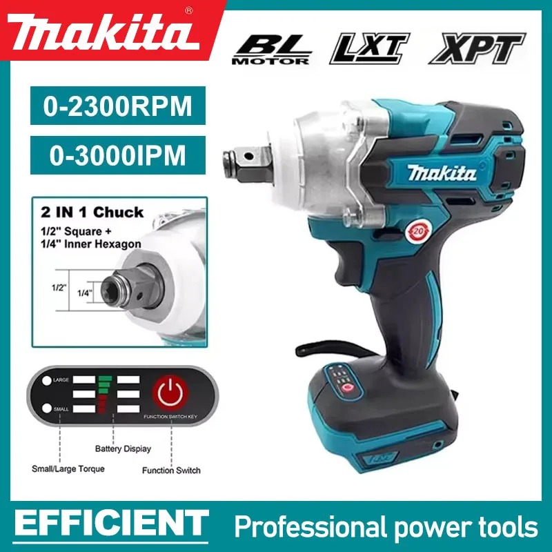 

Makita DTW600 Screwdriver Machine Brushless Electric Screwdriver Rechargable Drill Driver Compatible with Makita 18V Battery