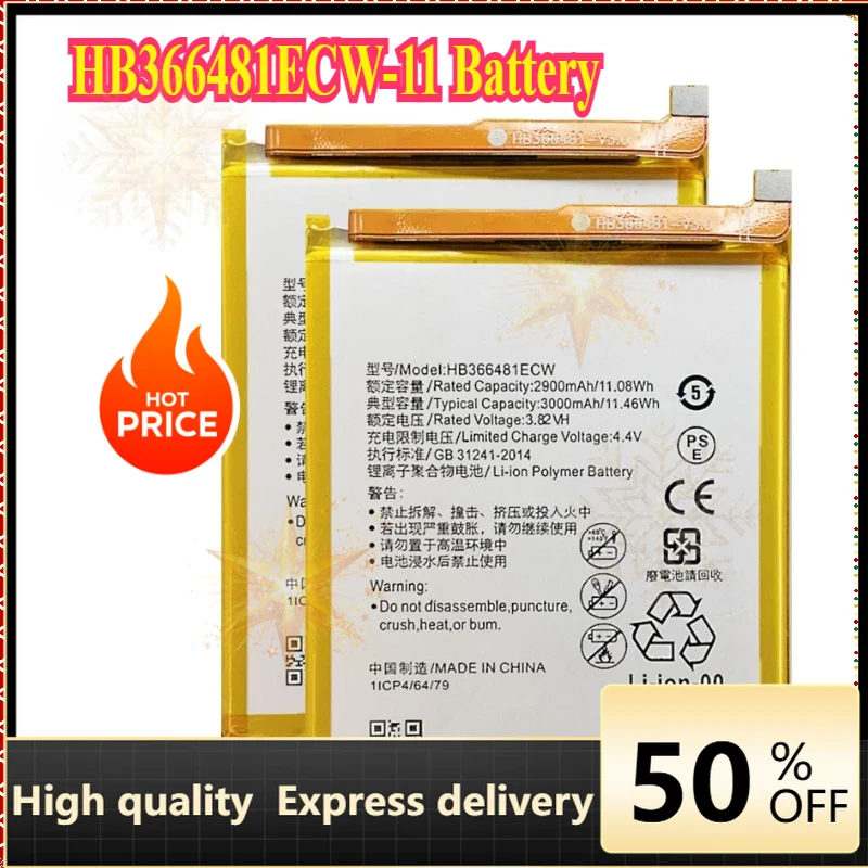 SWZY NEW HB366481ECW-11 Battery for Huawei Honor 7A 5C 6C Pro AUM-AL29 V9 Play Honor 8 9 Lite Y7 Y6 Prime 2018 P9 P10 P20 Lite