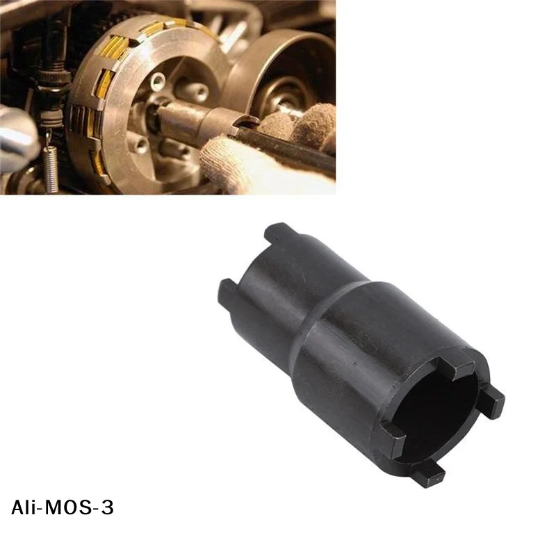 【S】Motorcycle Nut Quick Flange Nut Removal Tool Double-Headed Clutch Lock Nut Wrench 4 Pronged Spanner Motorcycle Repair Tool