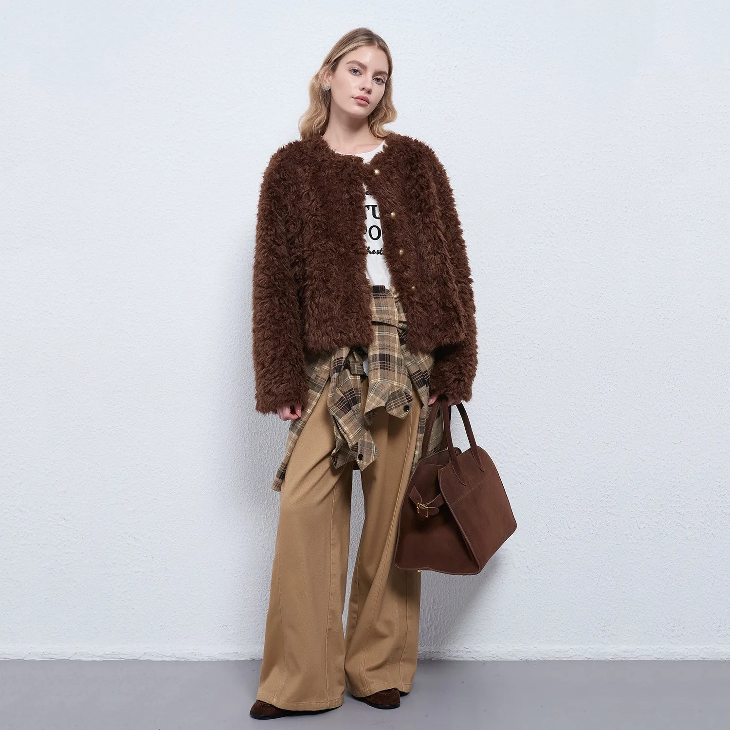 Casual Coat No Hood Regular Fit with Pockets Fresh Sweet Long Sleeves Peplum Pocket Jacket Autumn Sweet Style Women Coat
