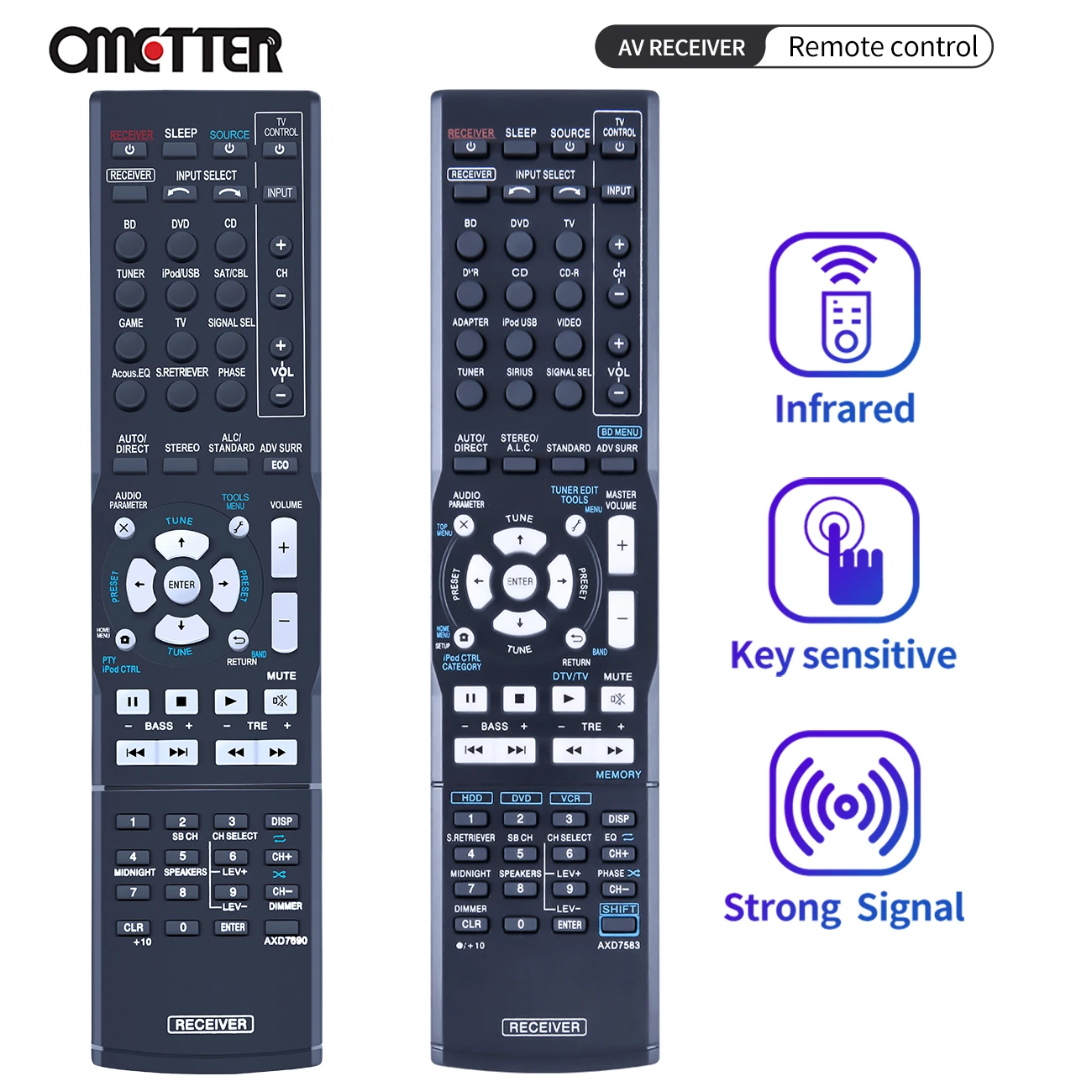 New AXD7690 Remote Control For Pioneer AV Receiver VSX-56TXI VSX-9300TX VSX-523-K