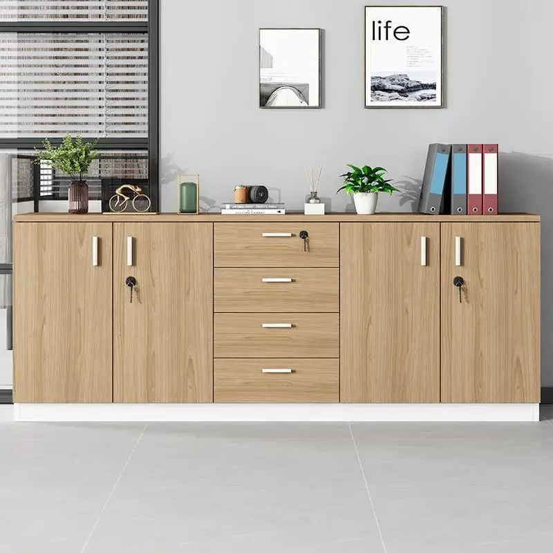 2026 Low Cabinet for Conference Room Office Pantry and Filing Storage Partition and Locking Features for Printer Use