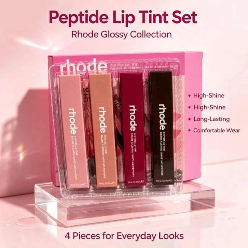 Rhode Haley Lip Balm Lip Moisturizing Color 4-Piece Set Blush Moisturizer Lip Care Best-selling Lip Color Hydrating