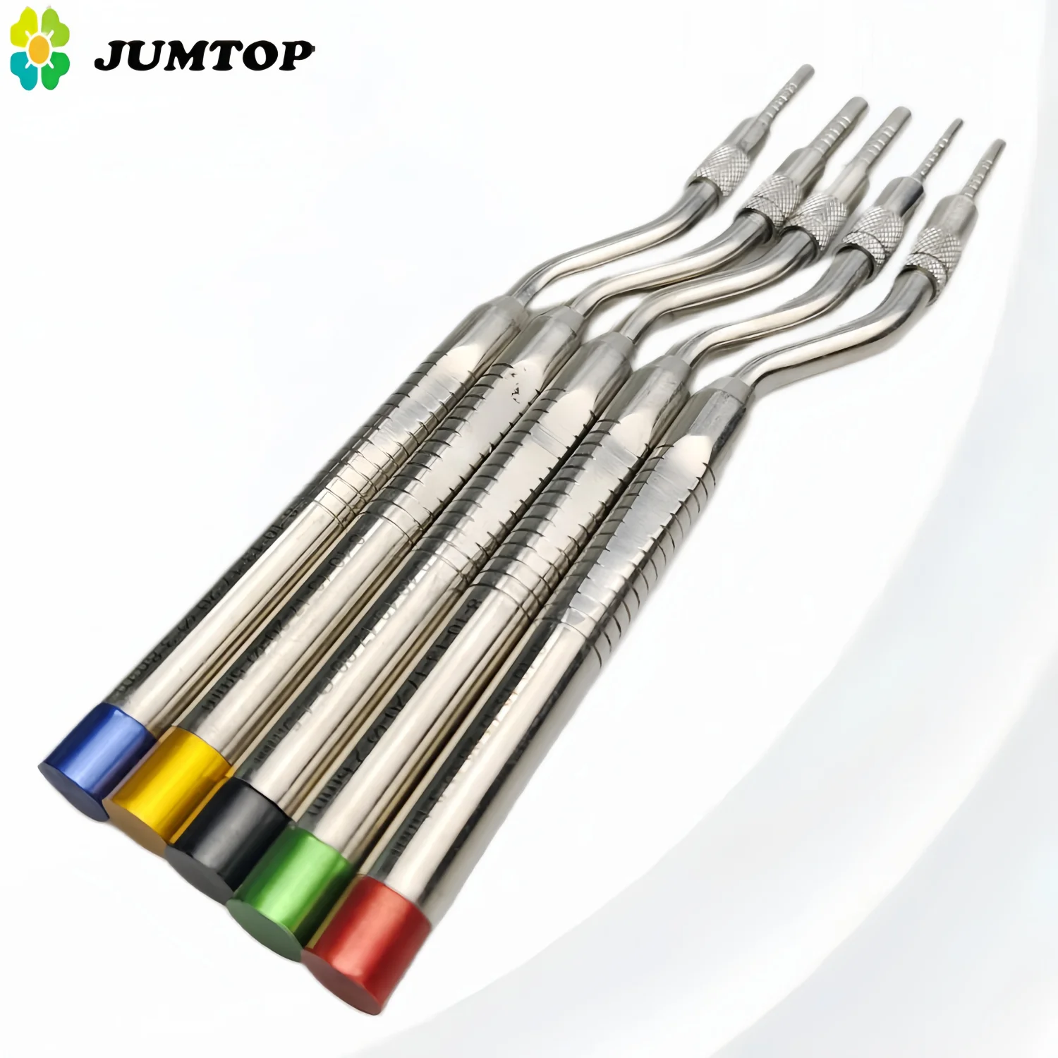 

5PCS Dental Implant Osteotome Kit with Concave Tips, Sinus Lift & Bone Condensing Instruments for Dental Implantology Surgery To