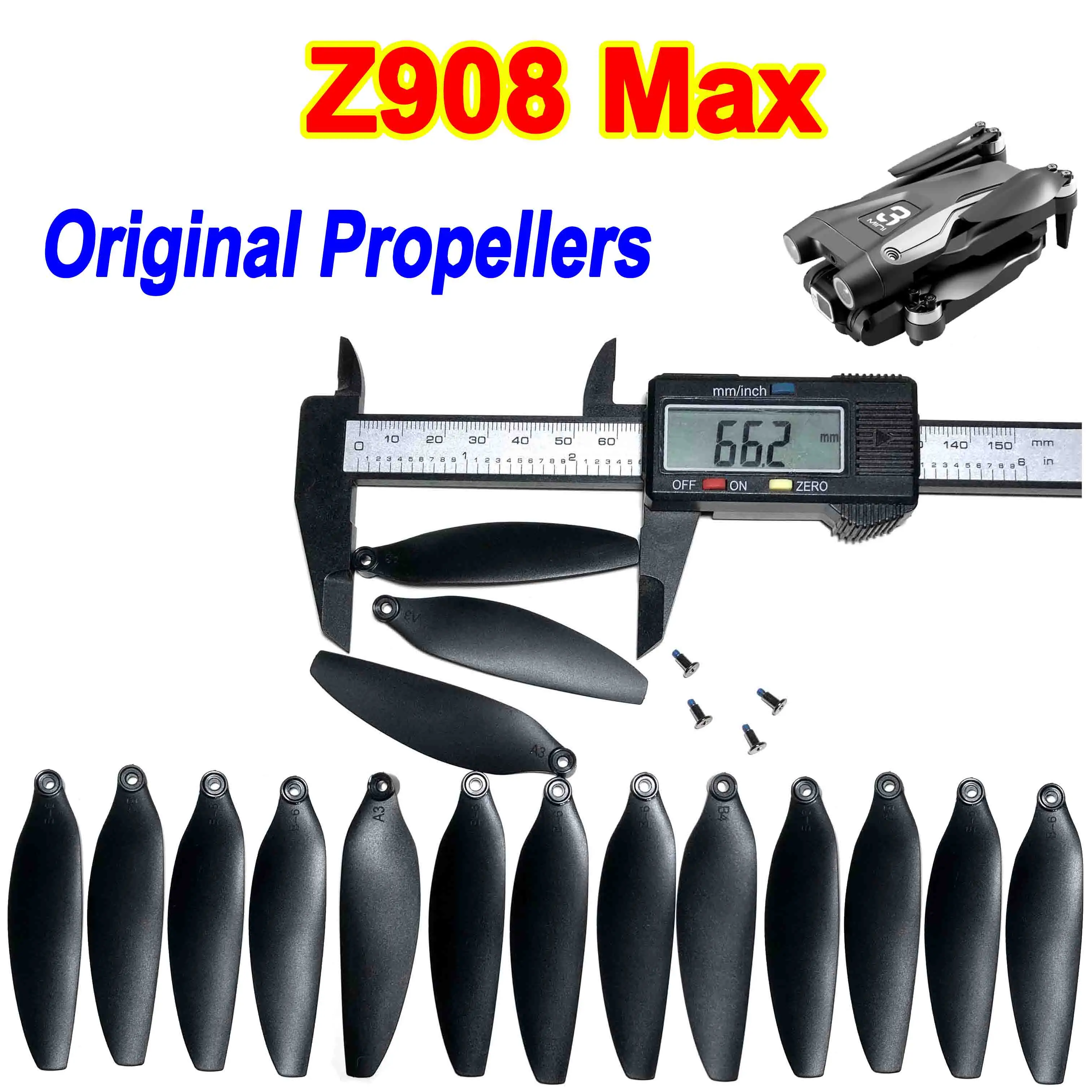 정품 Z908 MAX 프로펠러, 66mm 프로펠러, Z908ProMax 드론용 블레이드, 브러시리스 드론 액세서리 