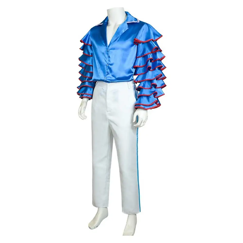 Stanle Cosplay Men Role Costume Movie Mask Digsuise Outfits Male Roleplay Tops Neck Scarf Hat Set Clothing Halloween Party Suits