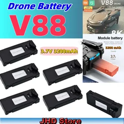 JHD Hot V88 Drone 8K 5G GPS Professional HD Aerial Battery Original 3.7V 3200mAh Battery For V88Pro Spare Battery Wholesale