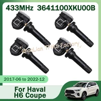 1/4 Uds 3641100XKU00B TPMS sistema de supervisión de presión de neumáticos para Haval H2 H5 Classic H6 Coupe H6 Sports Edition H7 H7L M6 Plus 433MHz