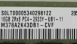 

Для настольного компьютера DDR4 16G 2Rx8 PC4-2933Y M378A2K43DB1-CVF