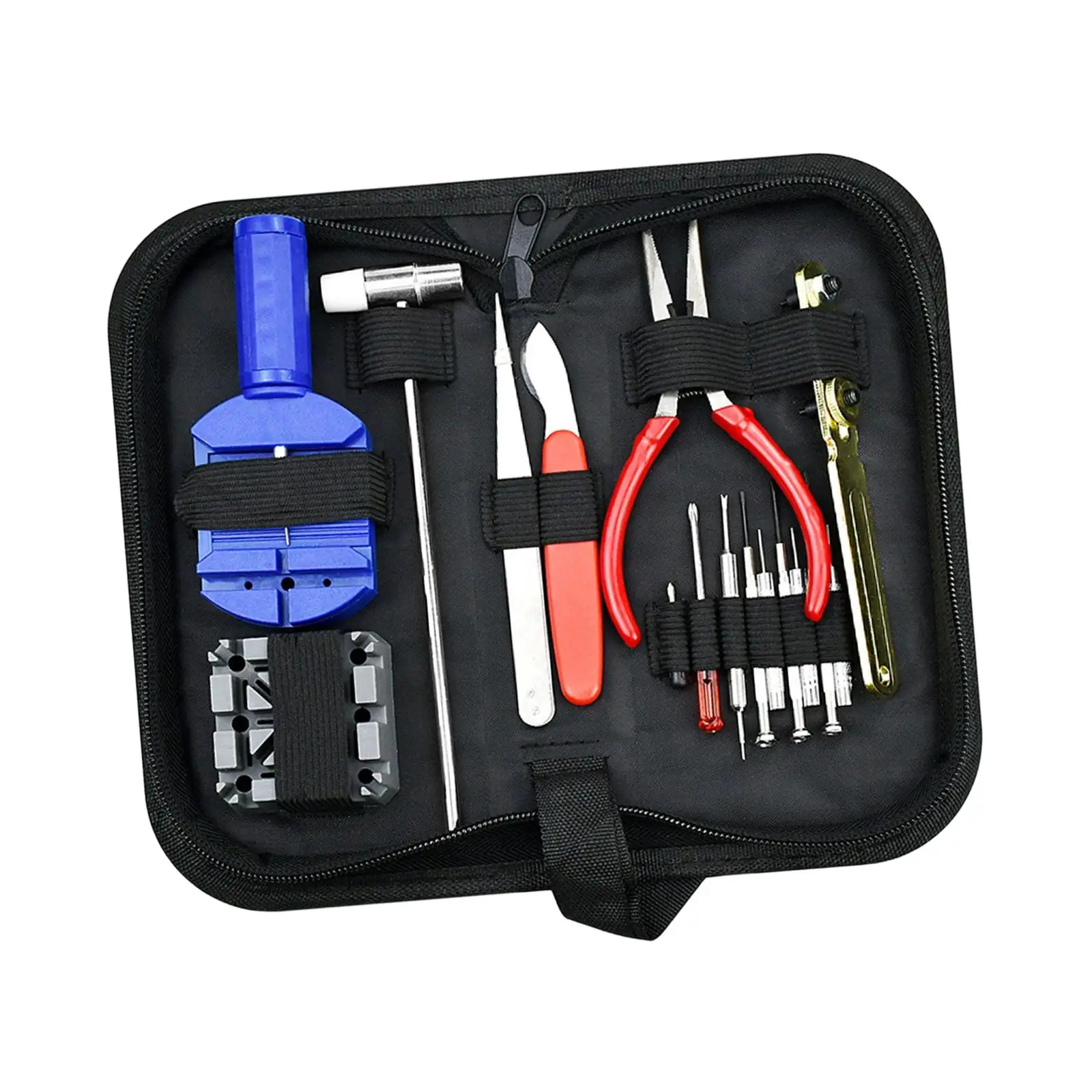 16Pcs Watch Repair Tool Kit with Carrying Case Durable Professional Portable