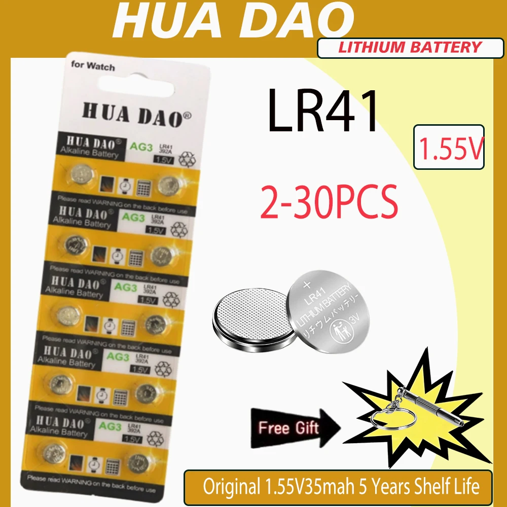 2-30PCS LR41 AG3 392 1.5V Button Coin Cell Batteries 384 192 Advanced Alkaline Battery for watches,calculators,Apple TV remotes