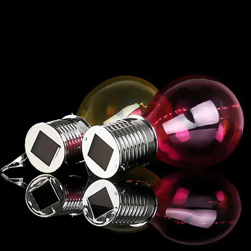 

5 Pcs Solar Decorative Lights LED Bulb Plastic Full Powered Hanging L scape Lighting Outdoor Garden Waterproof