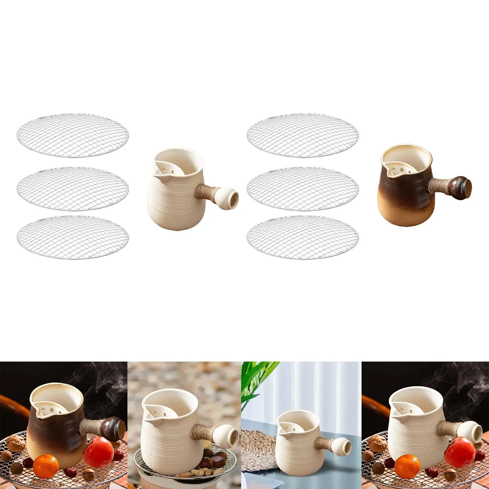 Blooming Loose Leaf Tea Pot with Dense Filter Ceramic Kettle Creative Handle for Tea Houses Restaurants Home
