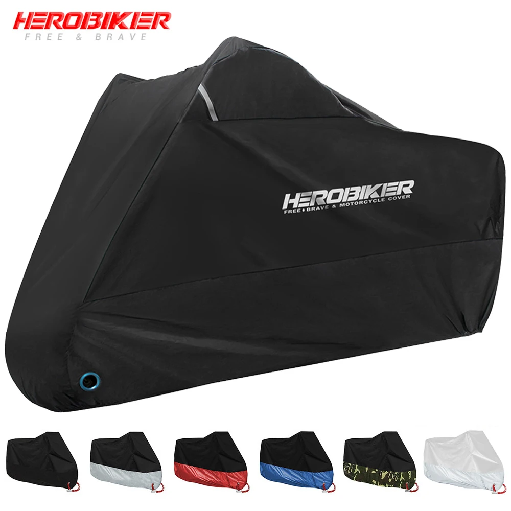 Neue Motorrad Abdeckung Funda Moto Regen Abdeckung Wasserdicht Staubdicht UV Schutzhülle Mantel Indoor Outdoor Motorrad Roller Abdeckung