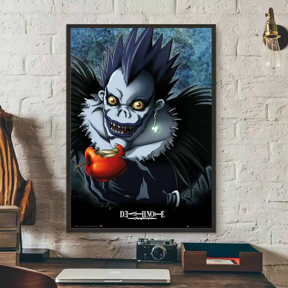 حار أنيمي مذكرة الموت ملصق HD الفن لزجة جدار مقاوم للماء غرفة المعيشة المنزلي غرفة نوم بار الديكور الجمالي #5