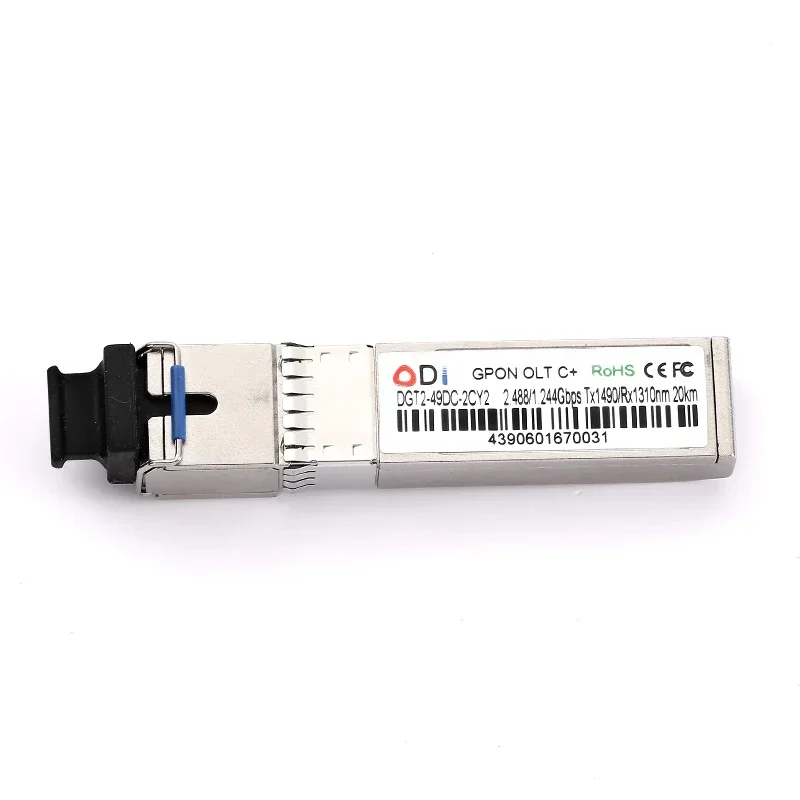 Une paire de déchets GPON OLT C + Optical Tech, 2.5Gbps, 3-7dBm, gpon olt ont sfp, routeur fibre optique, distance 20km, 20km