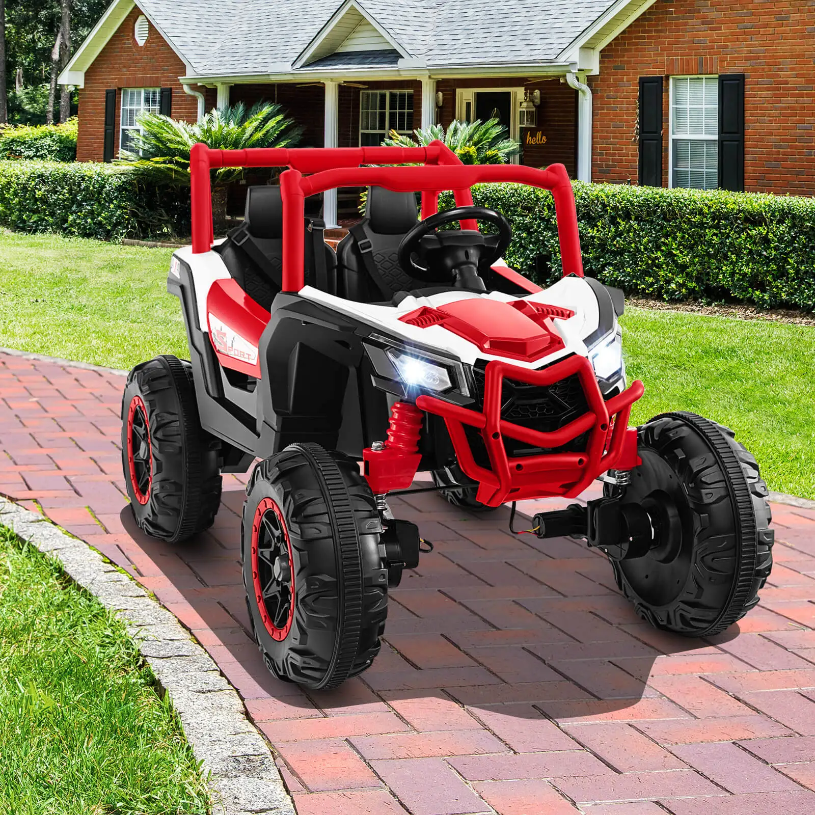 24V Kids Ride on UTV w/ 4 x 100W Powerful Engine Remote Control High/Low Speed