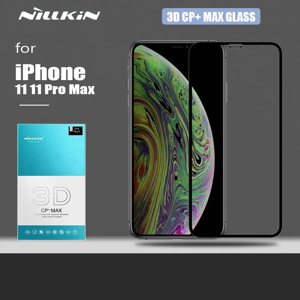 

Nillkin для iPhone 11 11 Pro Max Стекло CP+ Max 3D Полное покрытие из закаленного стекла HD Защитная пленка для экрана для iPhone 11 Pro Max