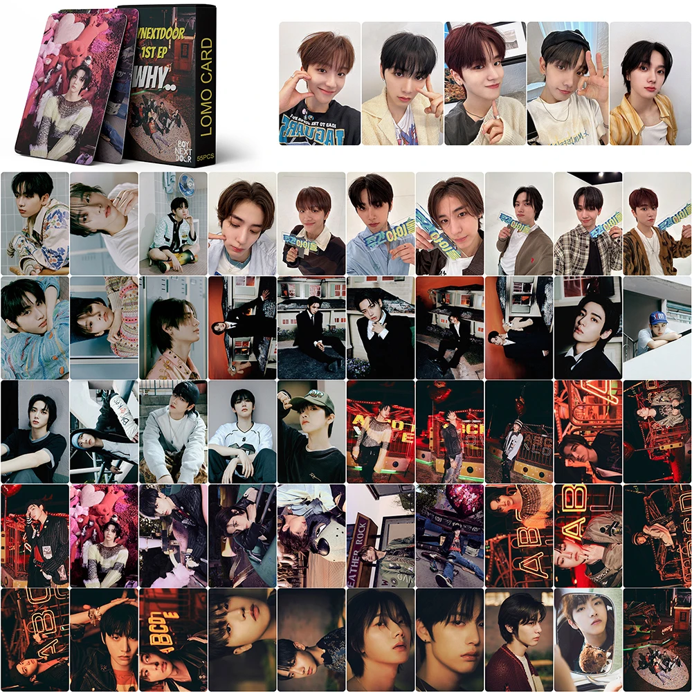 55Pcs/Set Kpop BOYNEXTDOOR Lomo WHY New Photocards 1St EP Album Cards