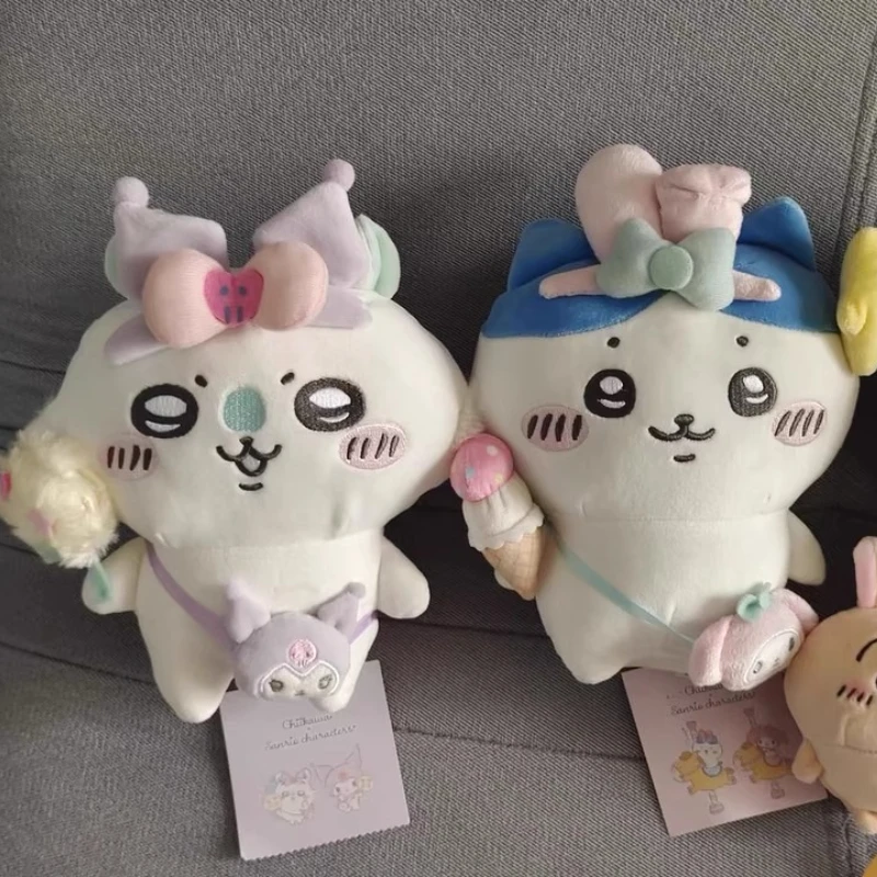 Anime Chiikawa, muñeco de peluche suave de dibujos animados, almohada, cojín para dormitorio, juguete para dormir para niños, regalos de cumpleaños