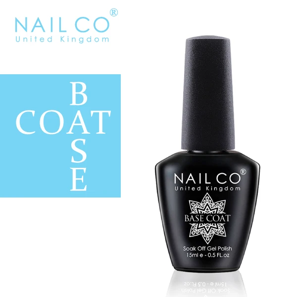 NAILCO 15ML Decklack Basislack Gel Nagellack Nägel Kunst Semi Permanent Lacklack Hybrid Nagelzubehör für Profis