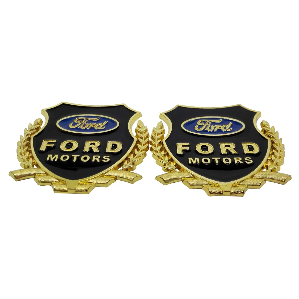 3D Car Emblem Side Badge Sticker Decal for Ford Focus Mondeo Kuga RANGER F150 Fiesta Escort Mustang Explorer Excape Edge Taurus